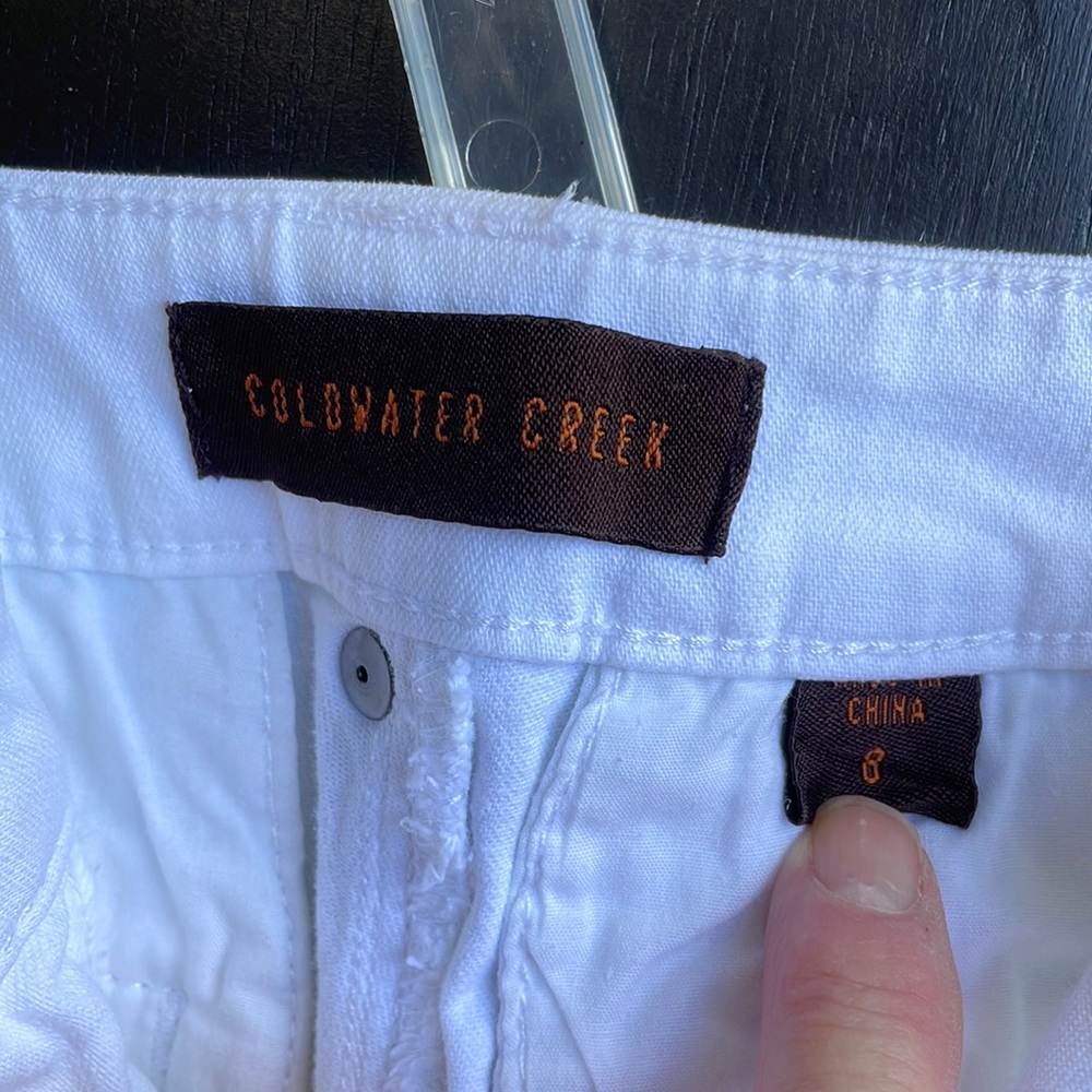 Coldwater Creek white boot cut jeans